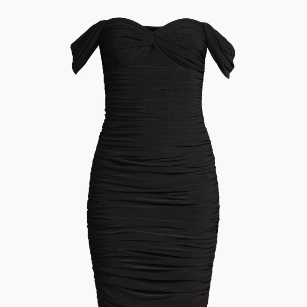 NWT Norma Kamali Walter Winglet Midi Dress